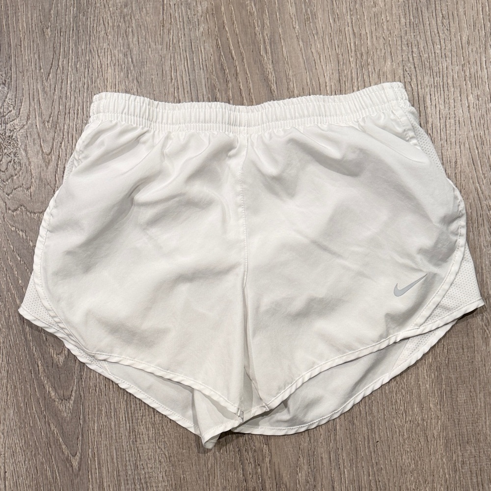 Nike Kids White Athletic Shorts